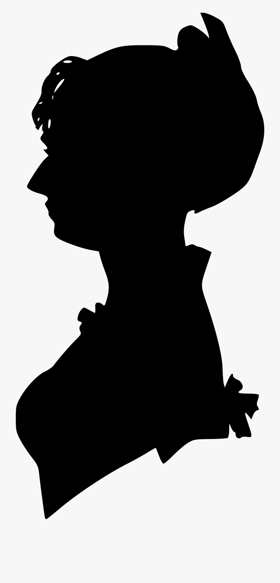 Train Silhouette Clip Art Clipartsco - Profile Silhouette Woman Old, Transparent Clipart