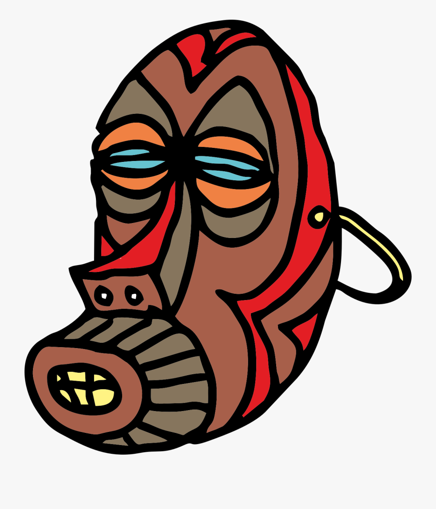 Transparent Mask Clipart - African Mask Art Png, Transparent Clipart