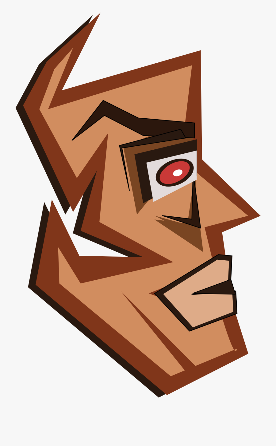 Tribal Mask Clip Art - Inkscape Abstract In Art, Transparent Clipart