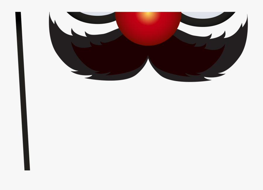 Party Mask With Mustache Transparent Clip Art Image, Transparent Clipart