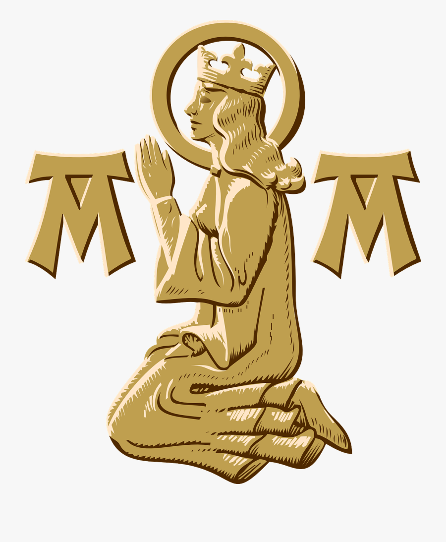 Mary, Praying, Asking, Religion, Christianity, Pray - Praying Panther Clip Art, Transparent Clipart