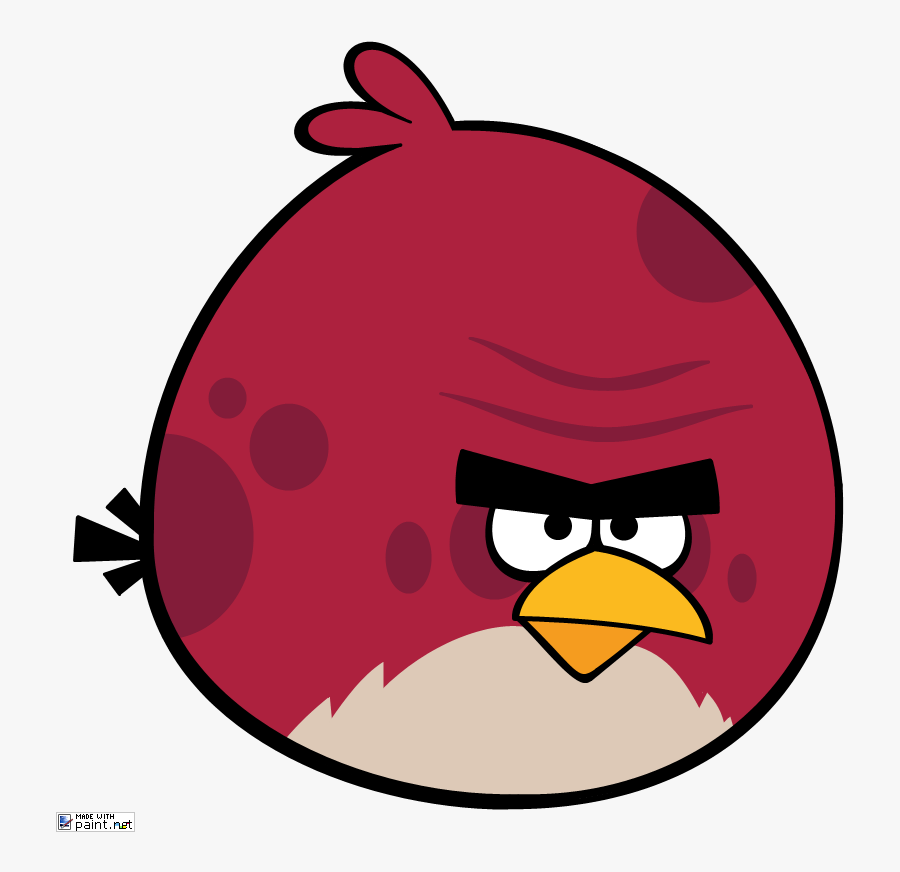 Angry Apple Clipart - Angry Birds Game Terence, Transparent Clipart