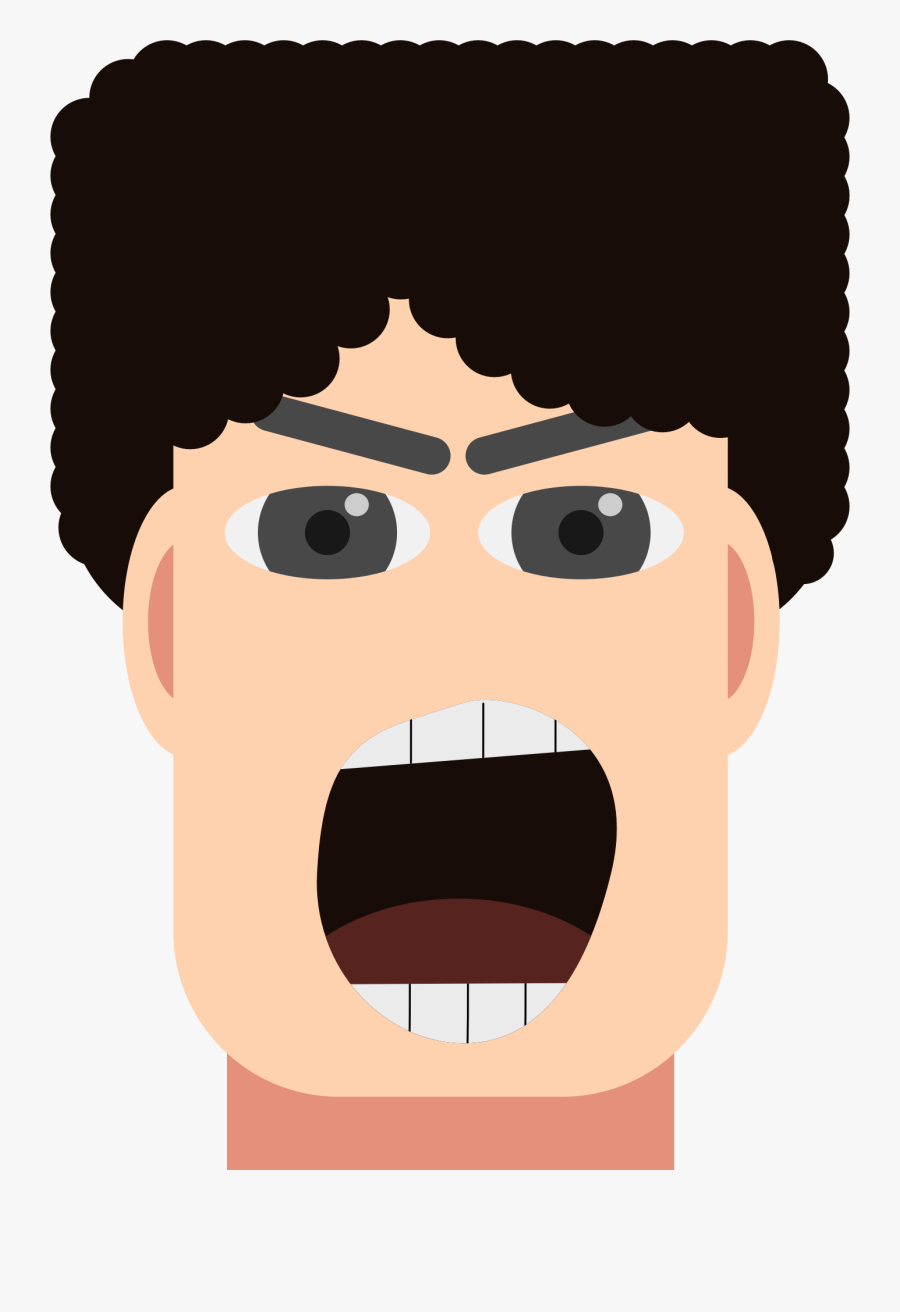 Clipart Man Angry - Angry Man Clipart Man Is Shouting, Transparent Clipart