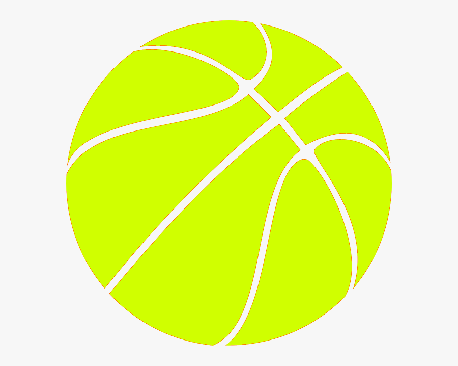 Yellow Clipart Basketball - Yellow Basketball Ball Png, Transparent Clipart