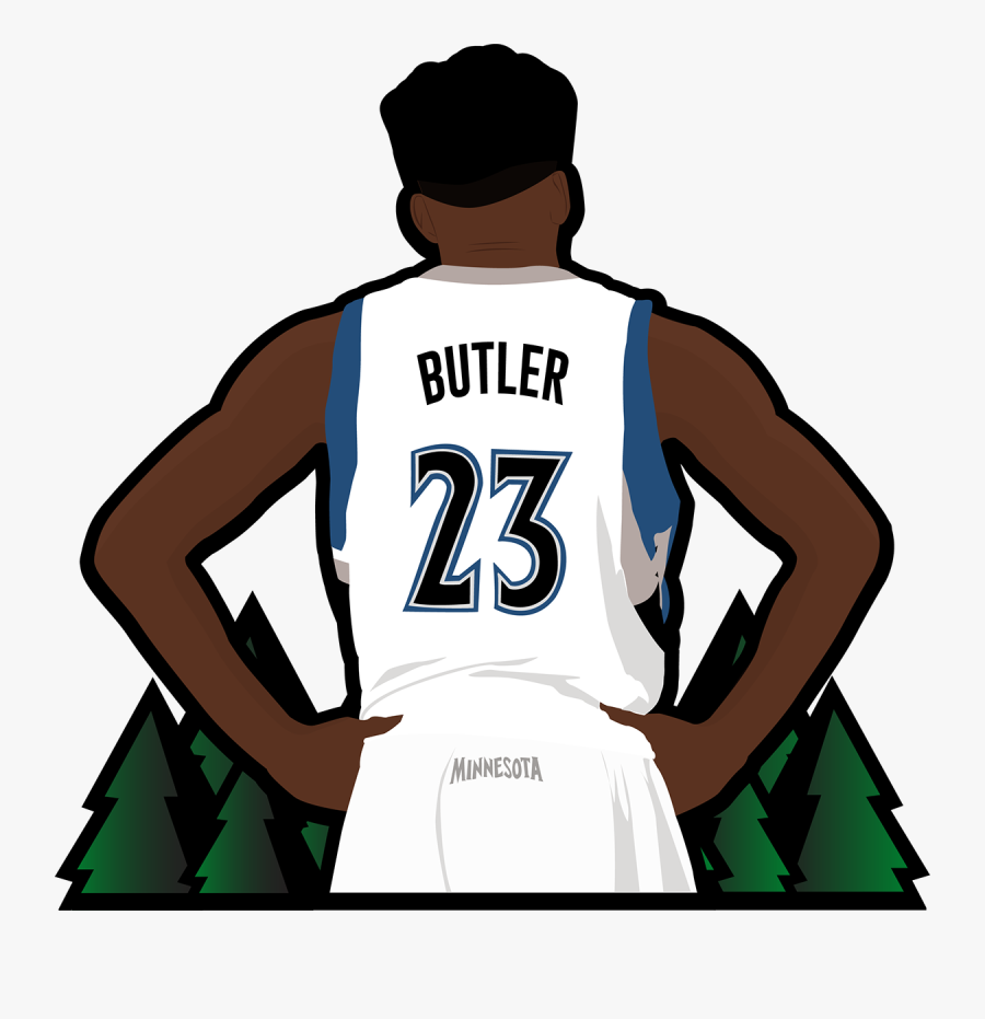 Basketball Player,sports Uniform,clip Moves,sportswear,team - Jimmy Butler Timberwolves Png, Transparent Clipart