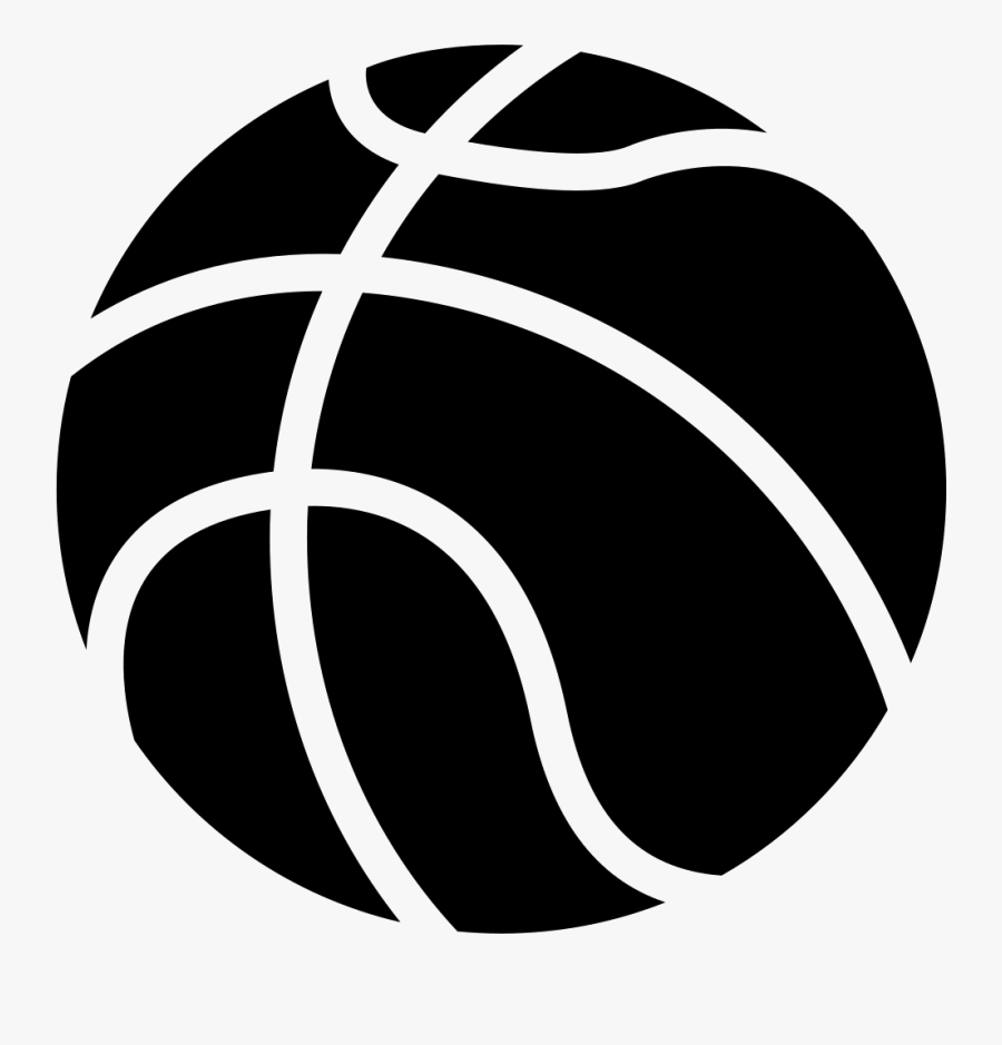 Transparent Basketball Clipart Black And White Black