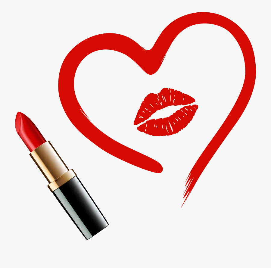 Lipstick Png - Lipstick Heart Vector, Transparent Clipart