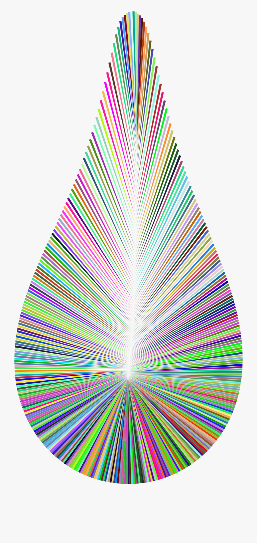 Technicolor Tear Drop 2 Clip Arts - Clip Art, Transparent Clipart