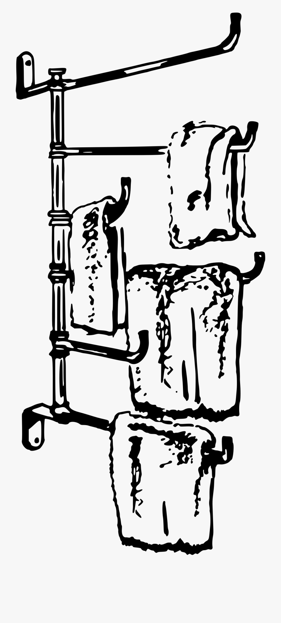 Towel Rack - Furniture, Transparent Clipart