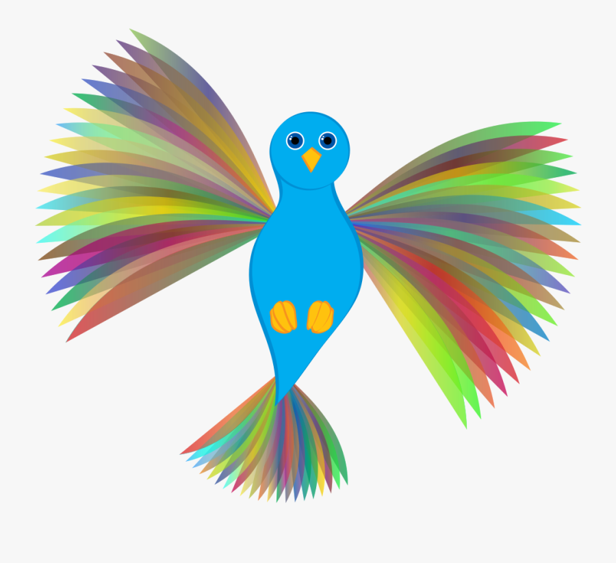 Flying Prismatic Dove - Verbo Fly, Transparent Clipart
