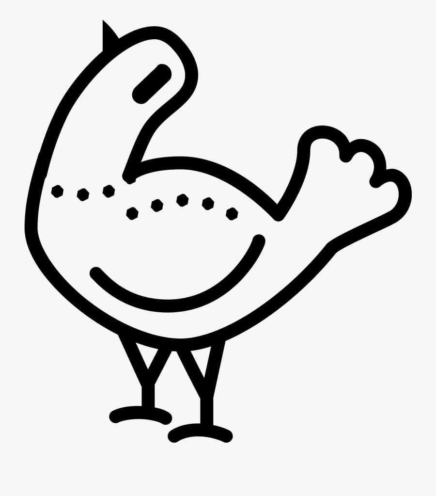 Transparent Trash Dove Png - Line Art, Transparent Clipart