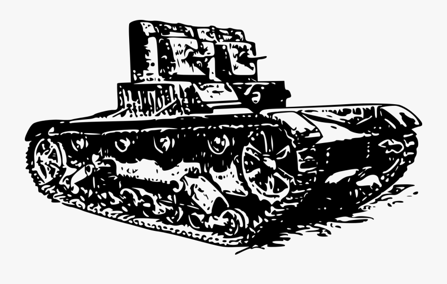 Light Tank T-26 - Tank Clip Art, Transparent Clipart
