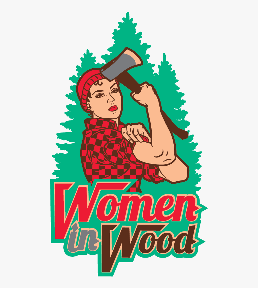 Women In Wood Logo1 - Women Foresters, Transparent Clipart