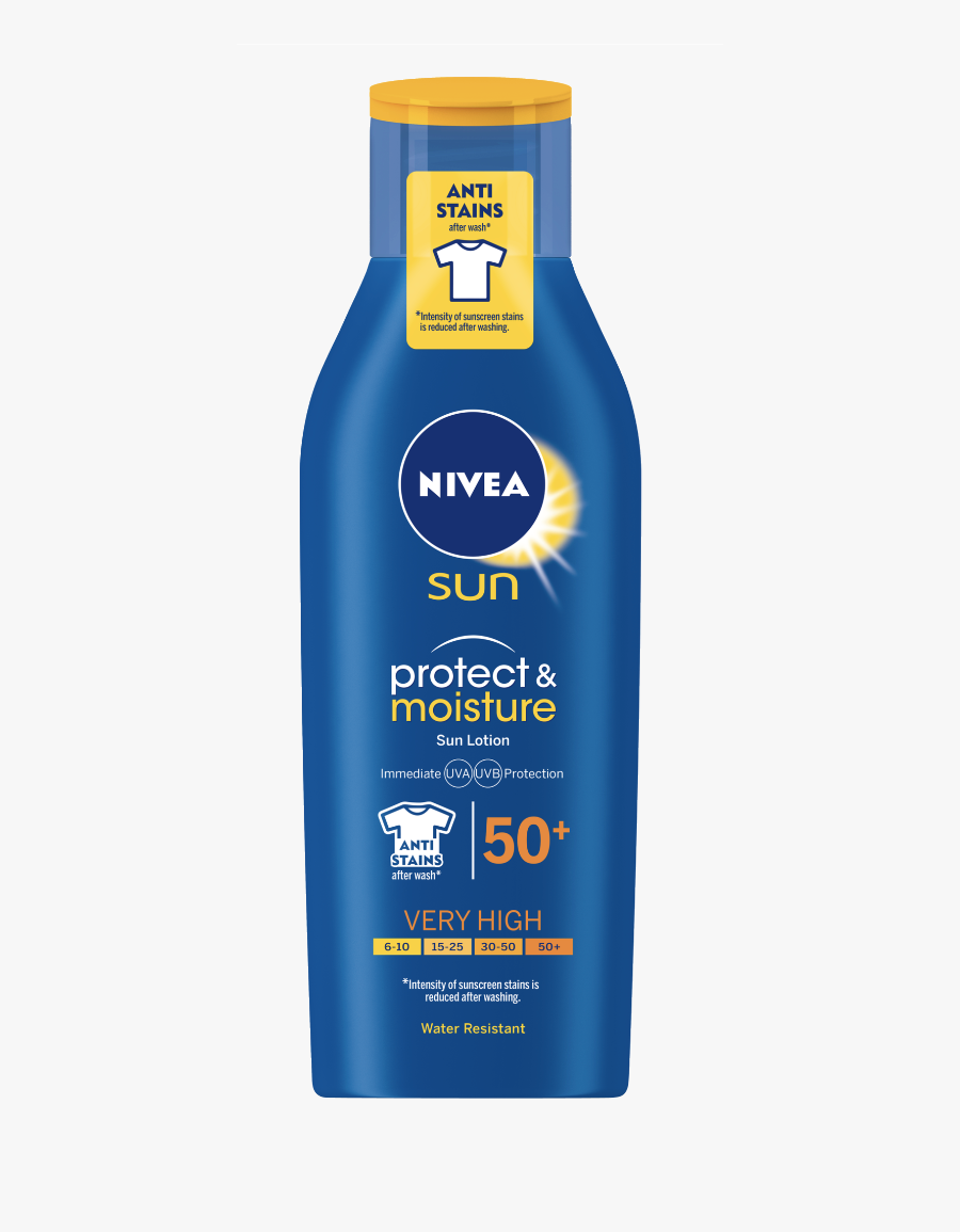 Nivea Sun Protect & Moisture Moisturising Lotion - Nivea, Transparent Clipart