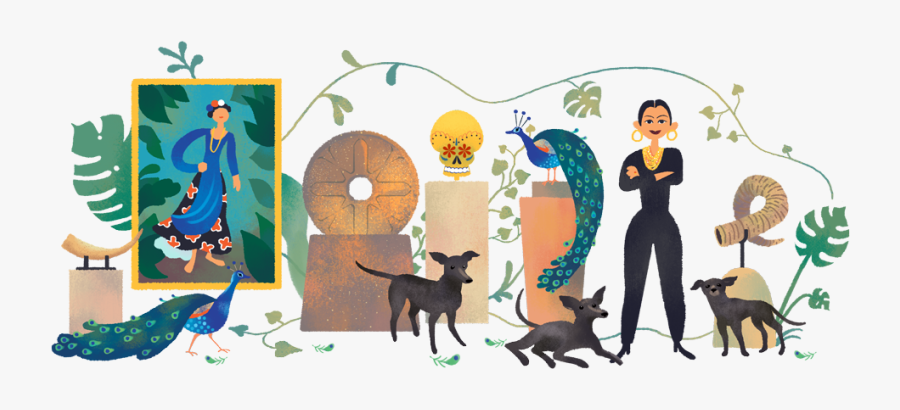 Dog Google Doodle, Transparent Clipart