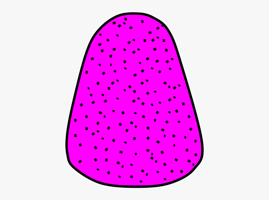 Gum Drop, Large, Violet, Transparent Clipart