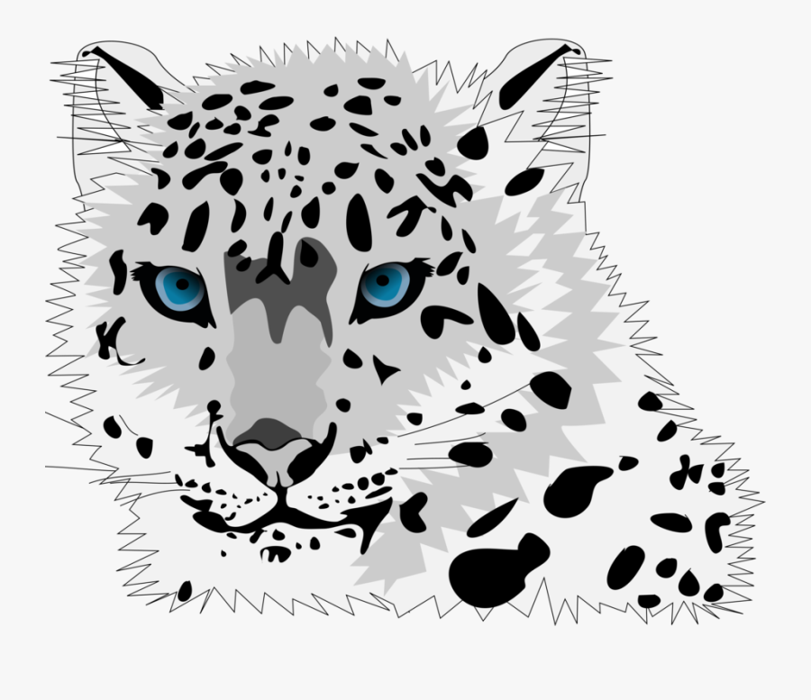 Snow Leopard - Snow Leopard Clip Art, Transparent Clipart