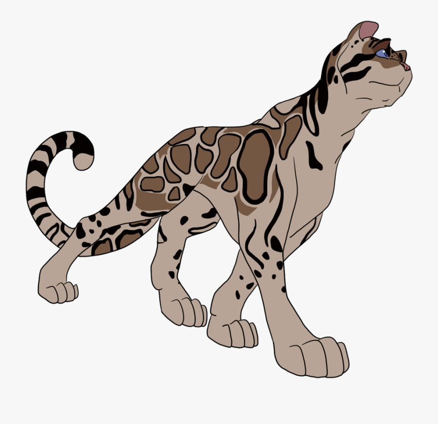Day Clouded Leopard - Clouded Leopard Clip Art, Transparent Clipart