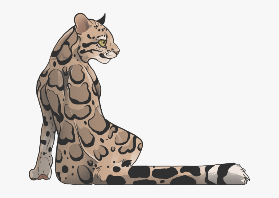 Clouded At Getdrawings Com - Cartoon Snow Leopard Drawing, Transparent Clipart