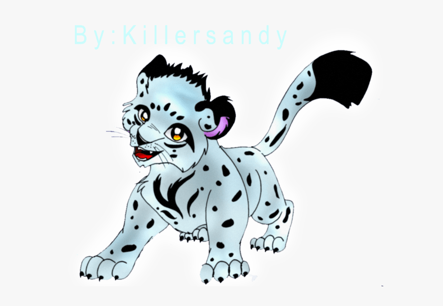 Transparent Snow Leopard Clipart - Snow Leopard Cartoon Drawing, Transparent Clipart