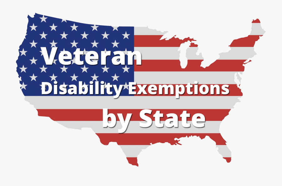 Veteran Disability Exemptions By State - Extension De Usa, Transparent Clipart