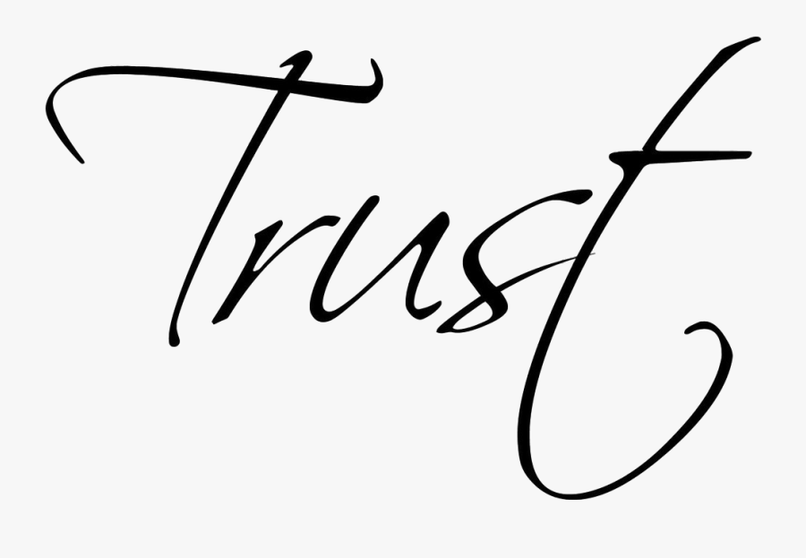 Trust Cursive, Transparent Clipart
