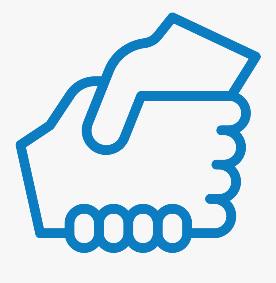 Picture Of Two Hands Shaking - Helping Hand Icon Transparent Background, Transparent Clipart
