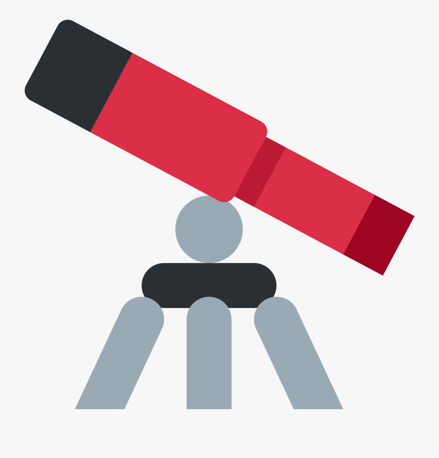 Red Telescope Clipart, Transparent Clipart