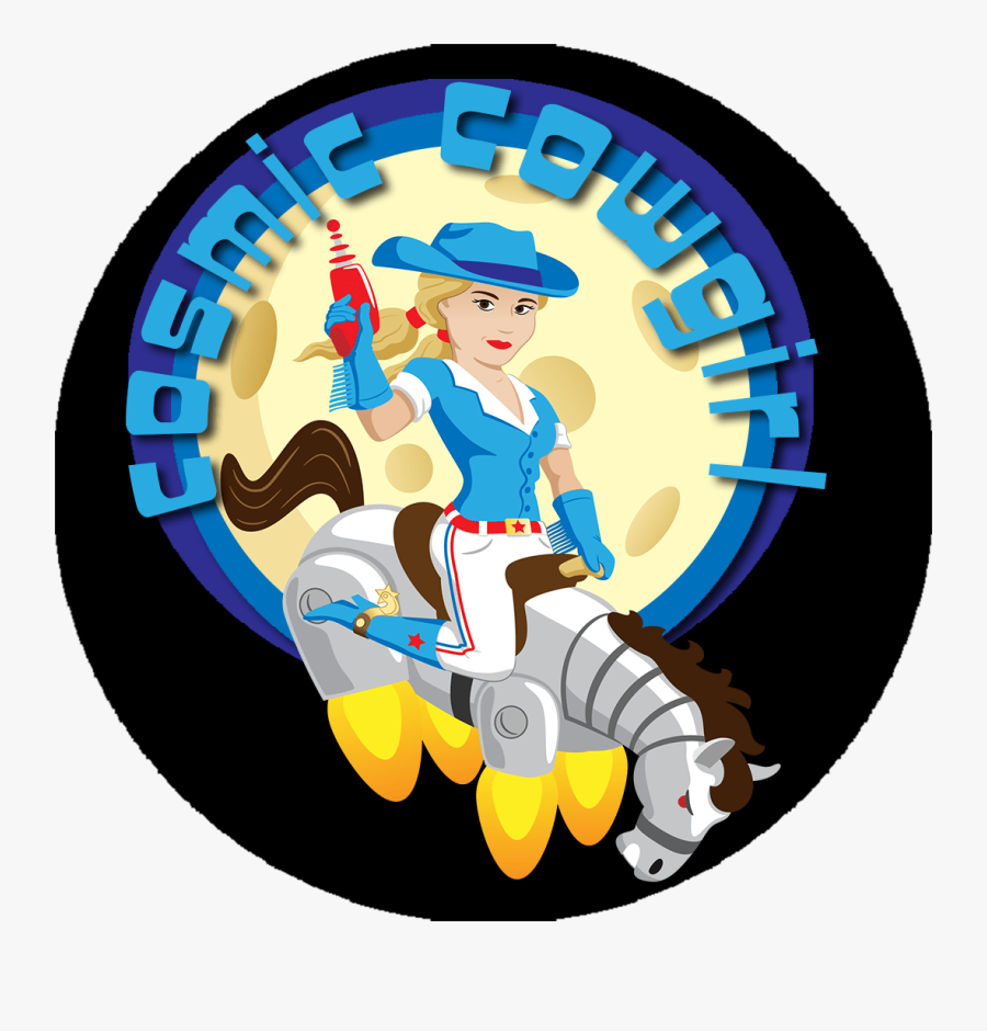 Cosmic Cowgirl, Transparent Clipart