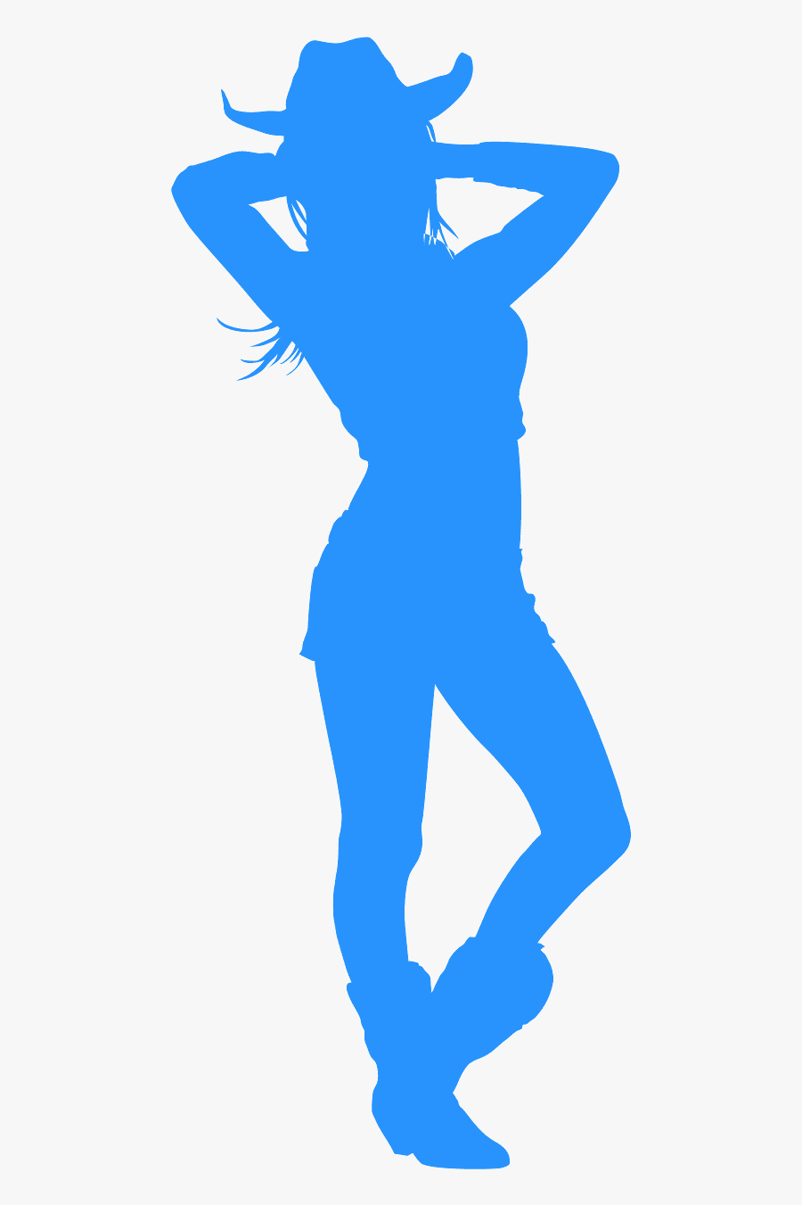 Cowgirl Silhouette Pink, Transparent Clipart