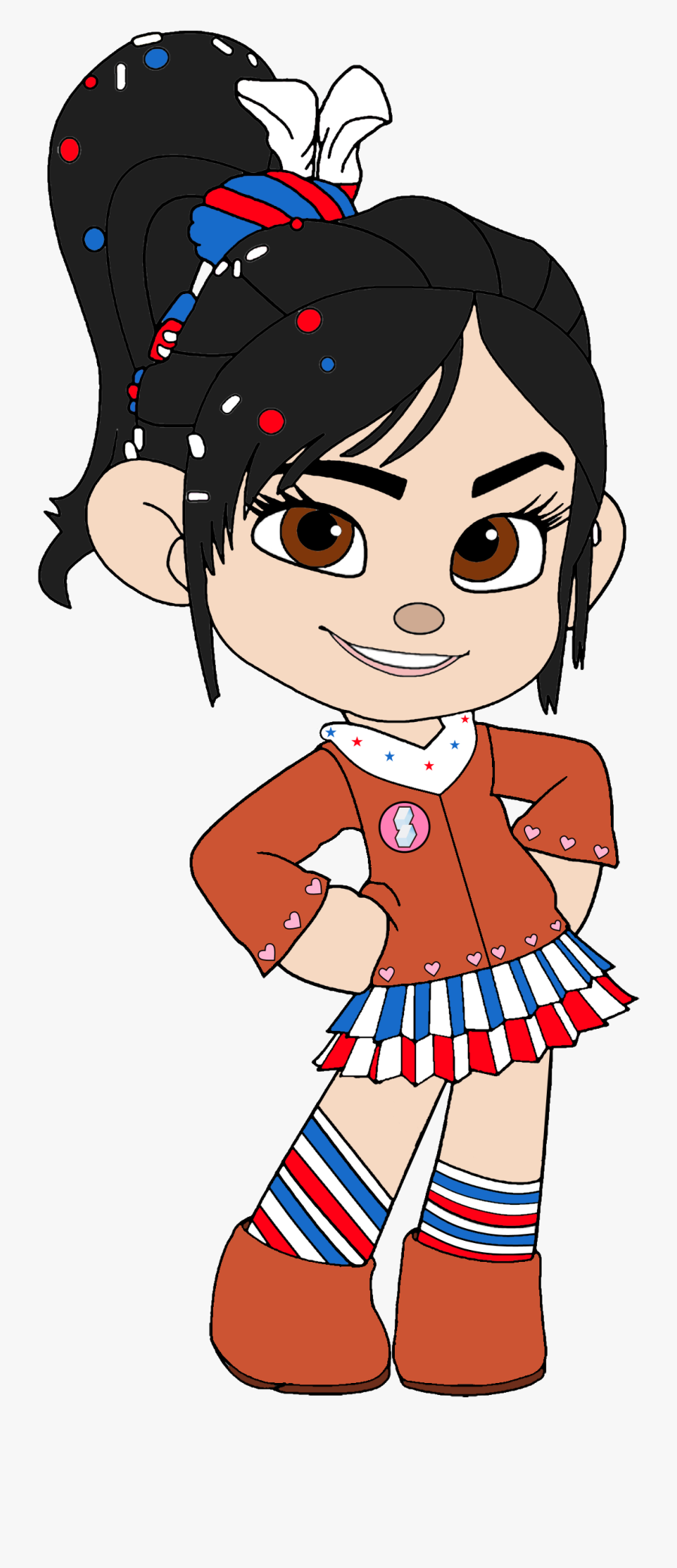 Vanellope As A Cowgirl - Candy Vanellope Wreck It Ralph, Transparent Clipart