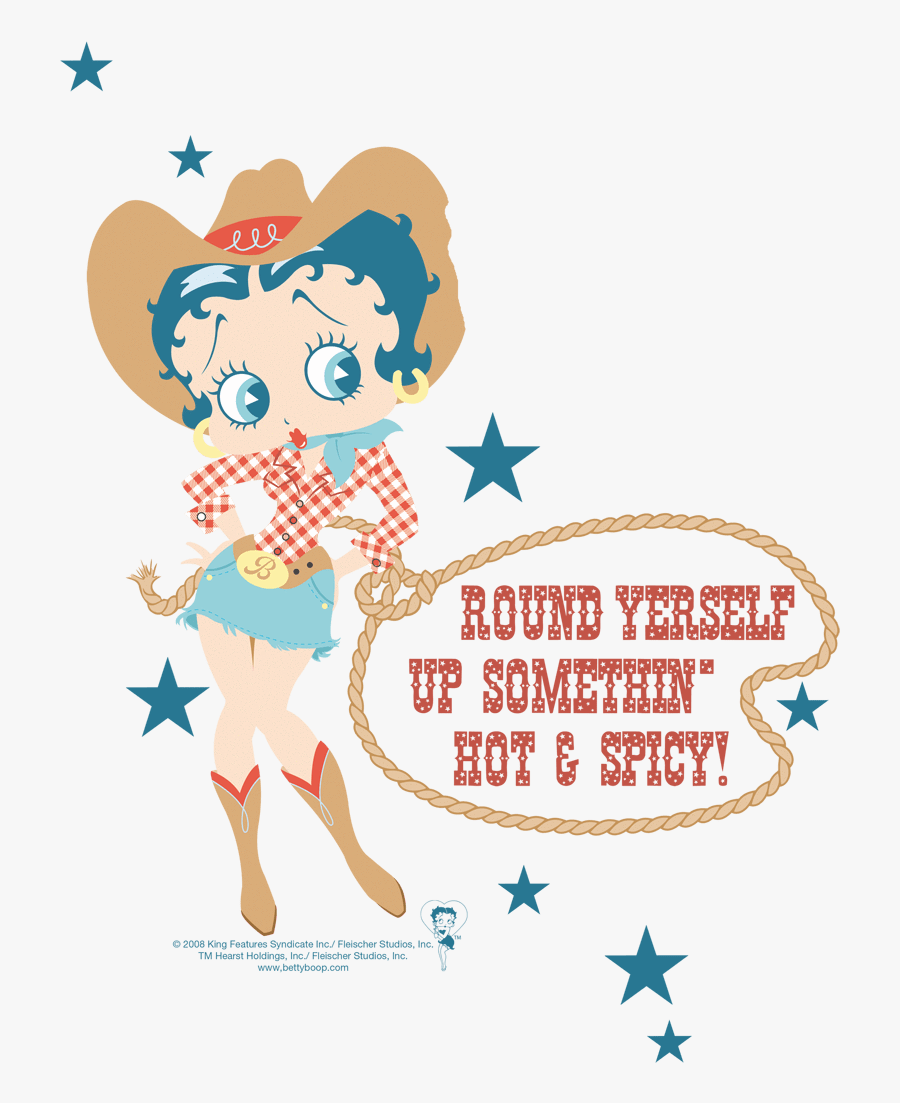 Betty Boop Cowgirl, Transparent Clipart