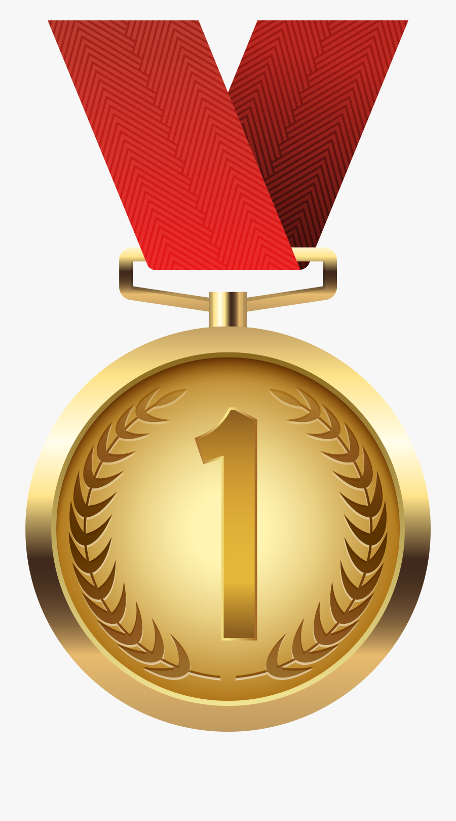Golden Medal Png, Transparent Clipart