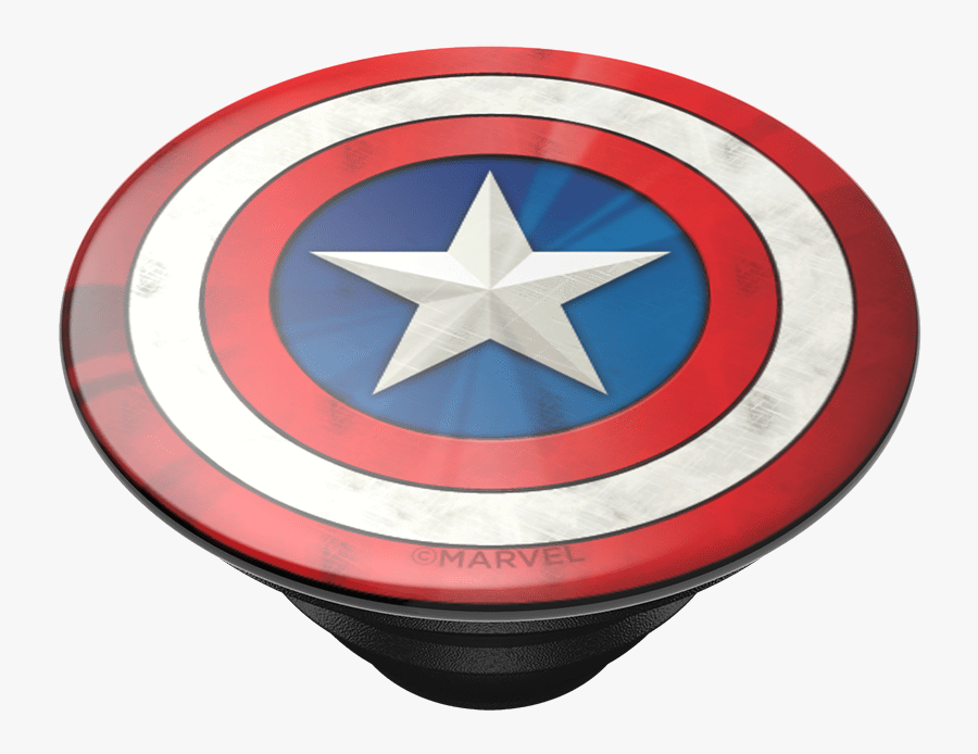 Captain America Logo Iphone - Captain America Logo Pop Socket, Transparent Clipart