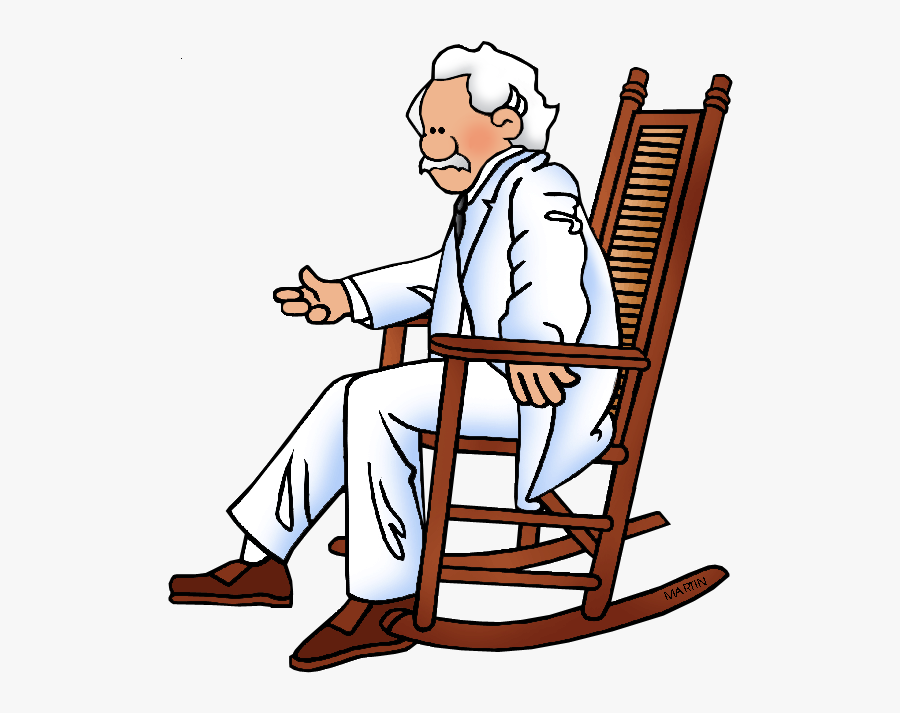 United States Clip Art By Phillip Martin, Famous People - Mark Twain Clip Art, Transparent Clipart