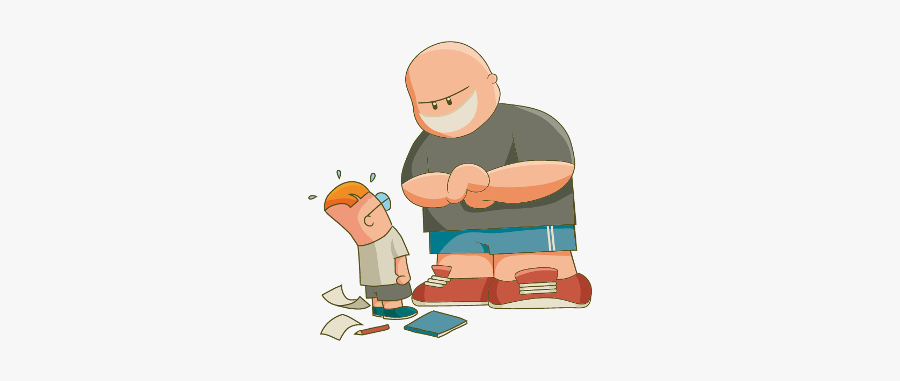 Physical Bullying - Bully Gets Bullied, Transparent Clipart