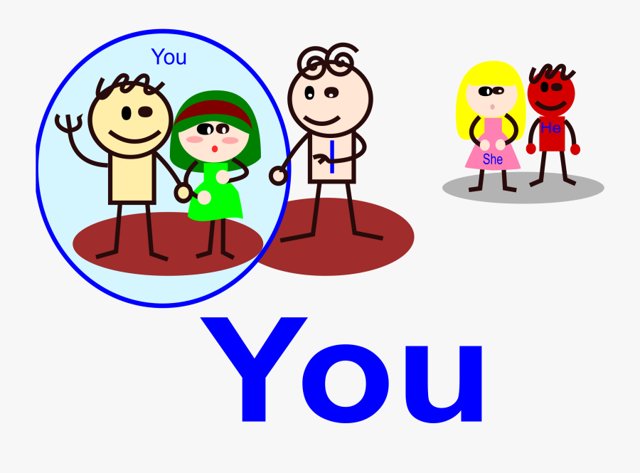Personal Pronouns Objective Clip Art Cliparts - Pronoun You, Transparent Clipart