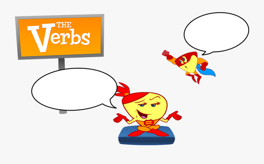 Meet Vinny The Action Verb And Lucy The Linking Verb - Verb, Transparent Clipart