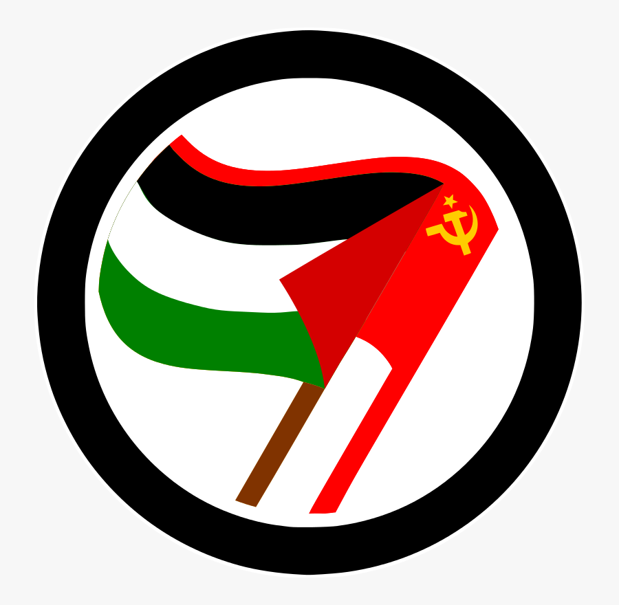 Red And Black Flag Antifa, Transparent Clipart
