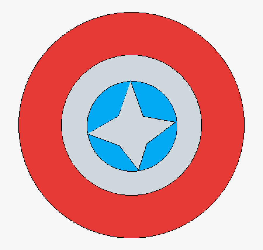 Captain America Shield - Circle, Transparent Clipart