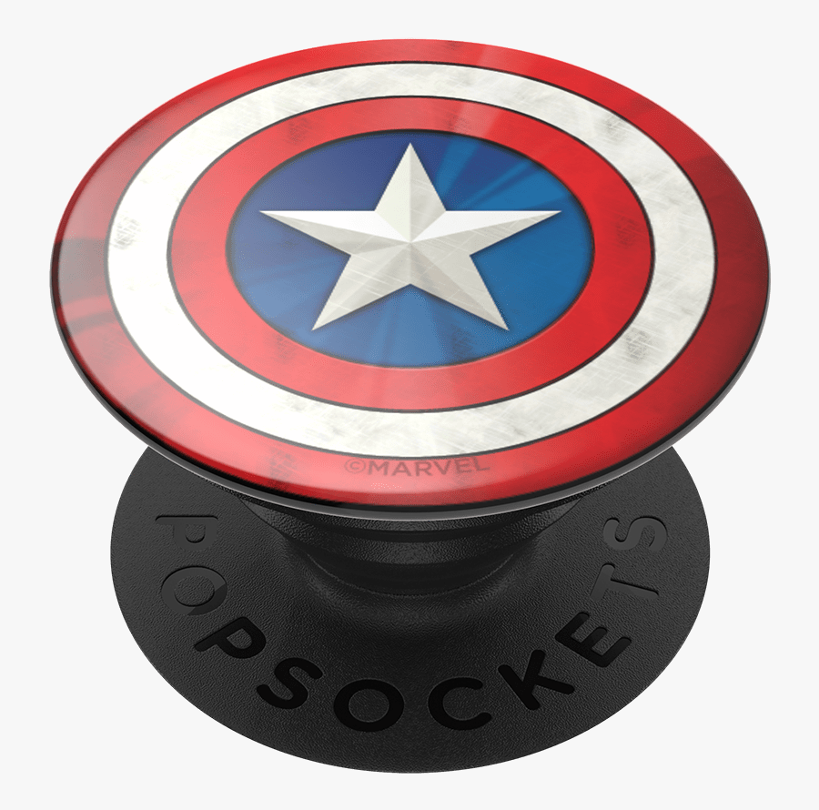 Captain America Logo Iphone - Captain America Popsocket, Transparent Clipart