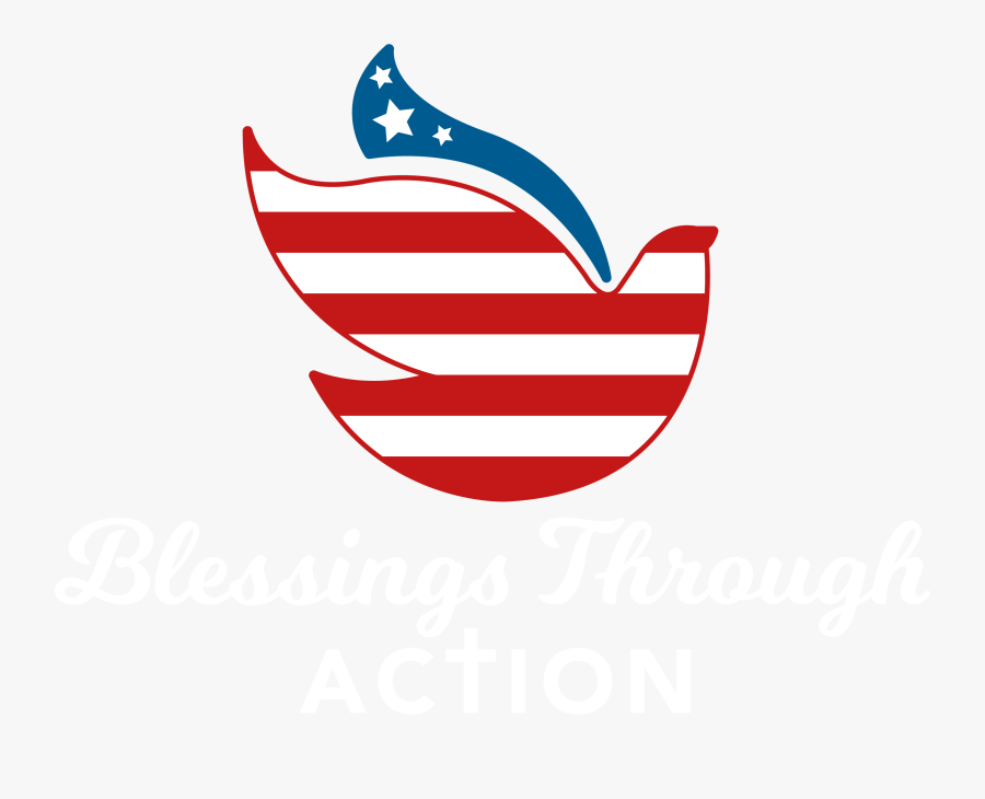 Blessings Through Action Logo, Transparent Clipart