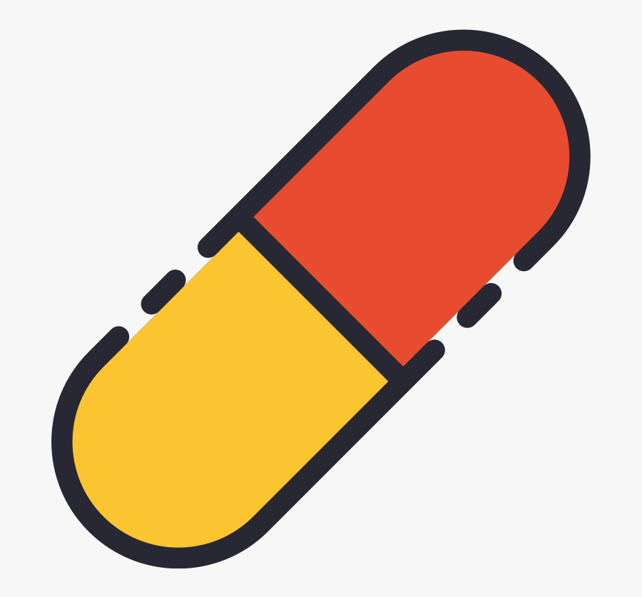 Pill 💊 Pills Pill Logo Icon Flat Dailyiconchallenge, Transparent Clipart