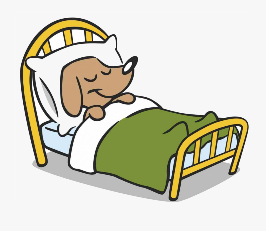 Bed Fabulous Clip Art Applied To Your Residence Idea - Dog On Bed Clipart, Transparent Clipart