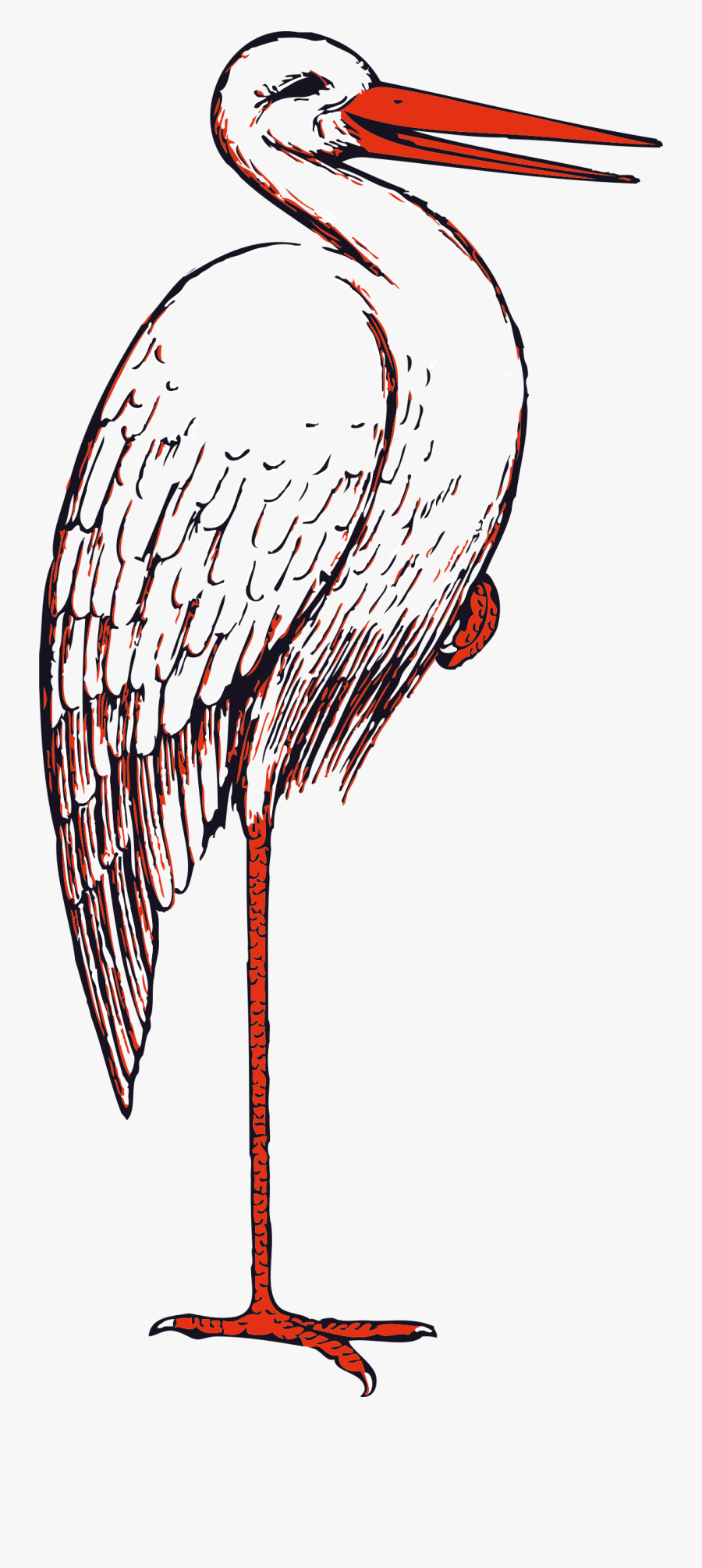 Stork Clip Art, Transparent Clipart