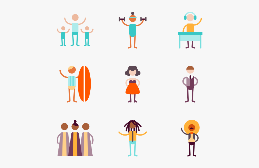 Musical Genres, Transparent Clipart