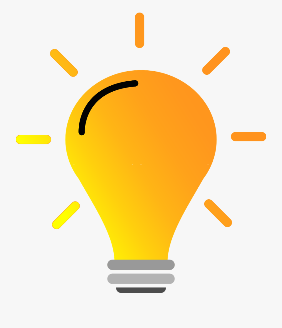 Lightbulb Bright Yellow Light Vector Idea - Idea Png Vector, Transparent Clipart