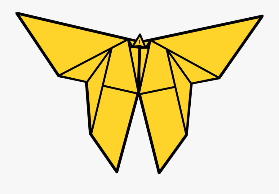 Free Clipart Origami Butterfly Tavin - Origami Clip Art Png, Transparent Clipart