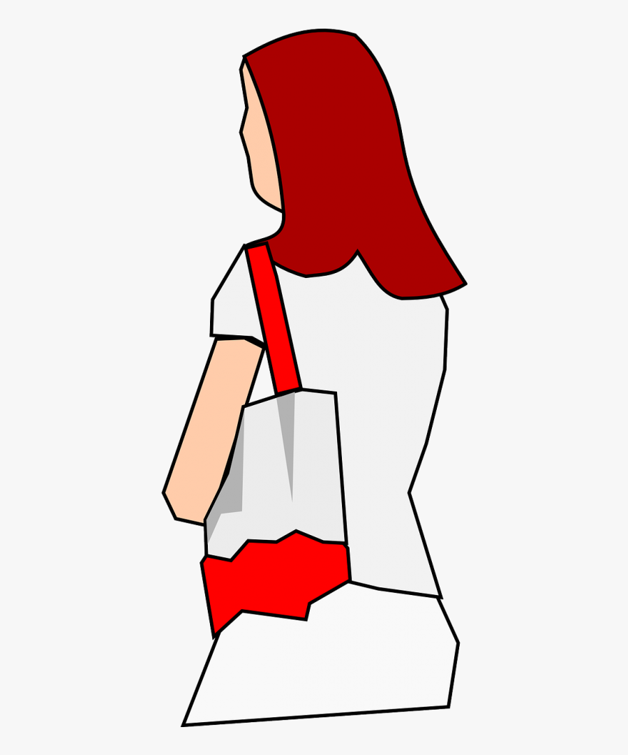 Clipart Woman With Purse, Transparent Clipart