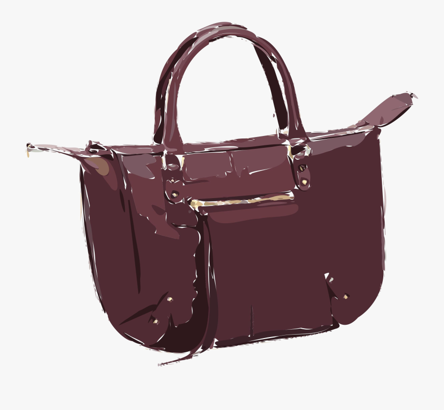 Dark Magenta Purse - Tote Bag, Transparent Clipart